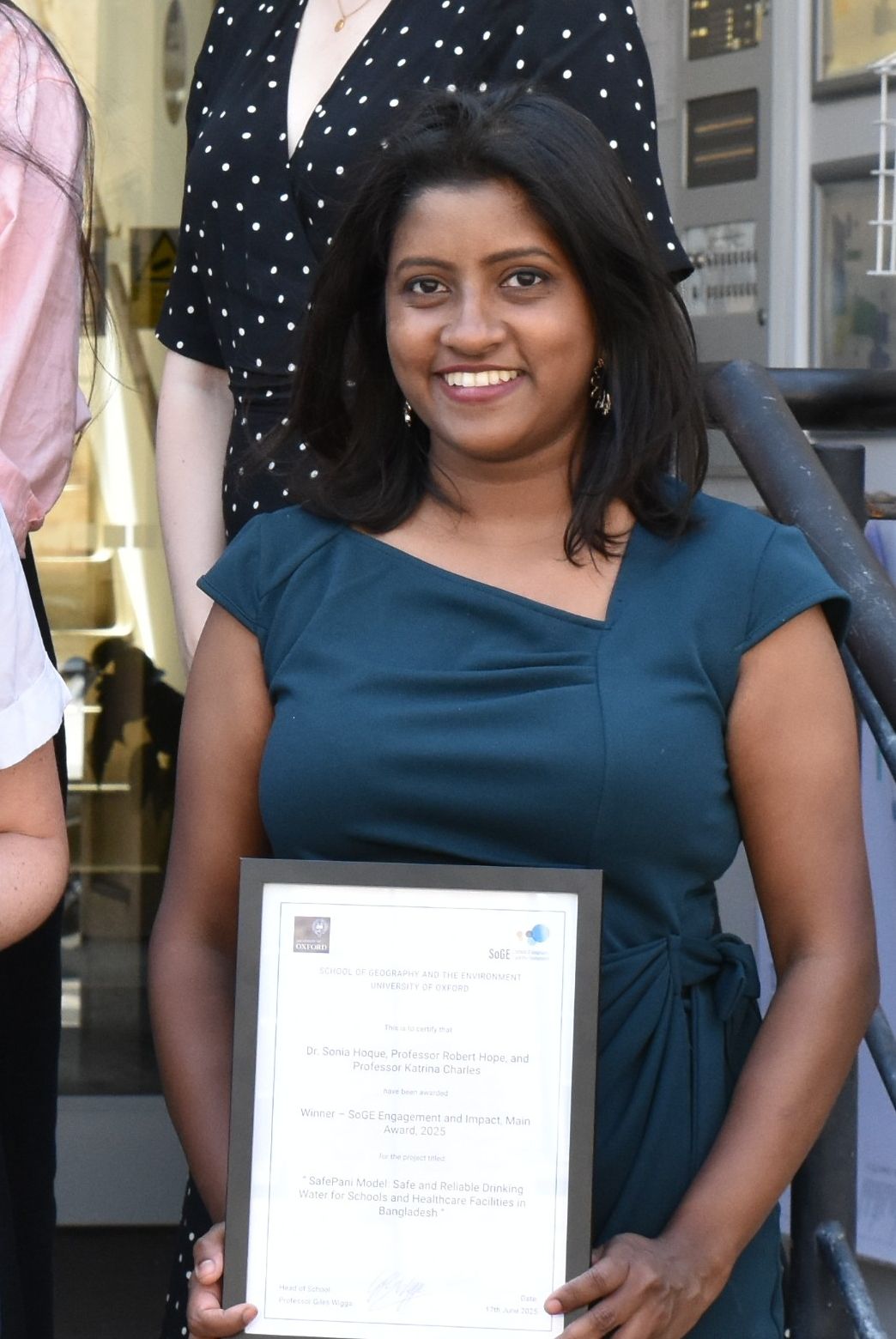 Dr Sonia Hoque SoGE Engagement and Impact Award