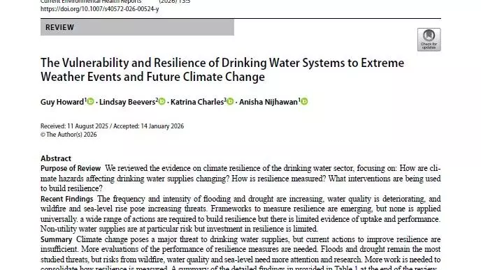 vulnerability and resilience of drinking water systems cover