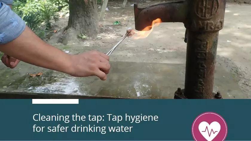 Cleaning the tap cover